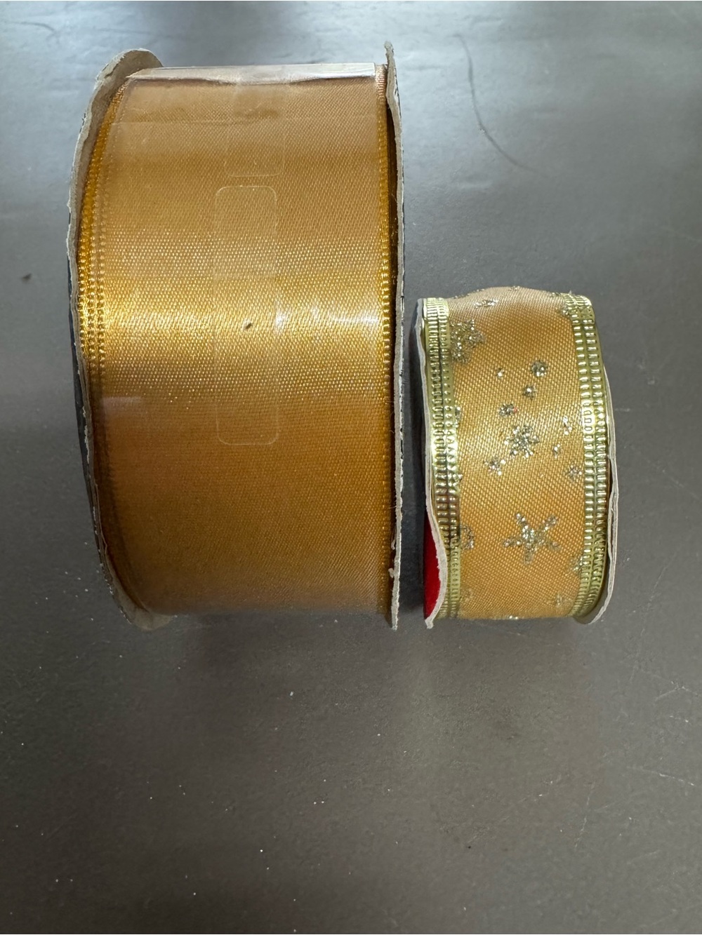 Metallic Gold Satin Ribbon Rolls for Party Decorations